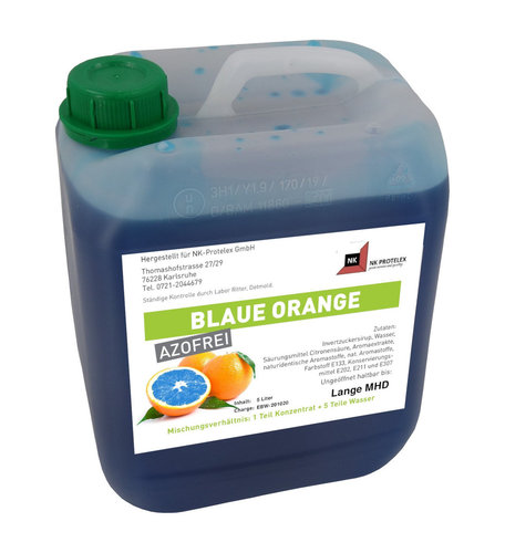 Slush syrup blue orange 5L