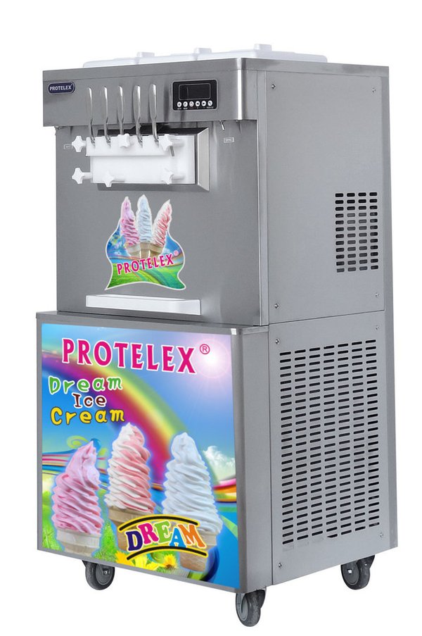 Soft serve ice cream machine 2700W 5 handles