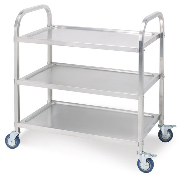 stainless steel three layers dining cart