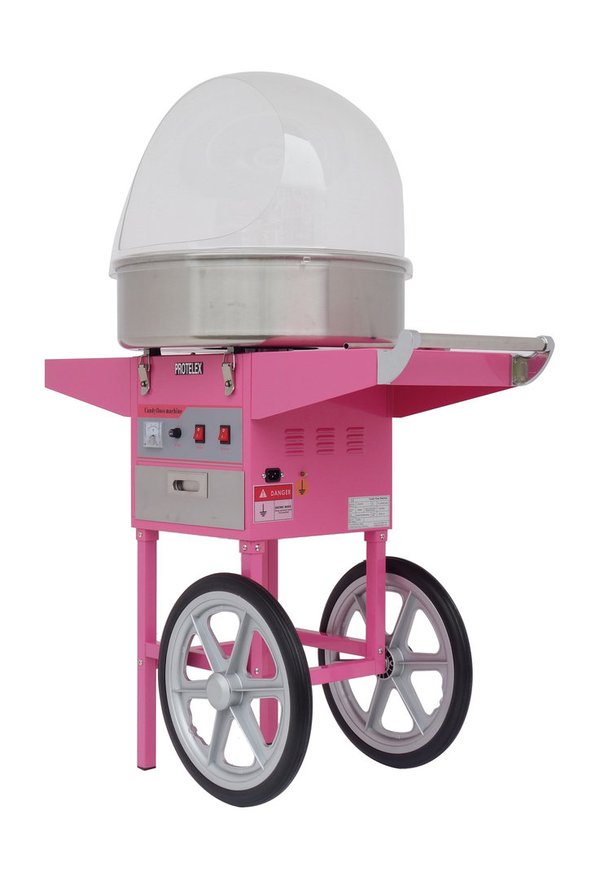 Candy floss machine with cart 1200W 52cm