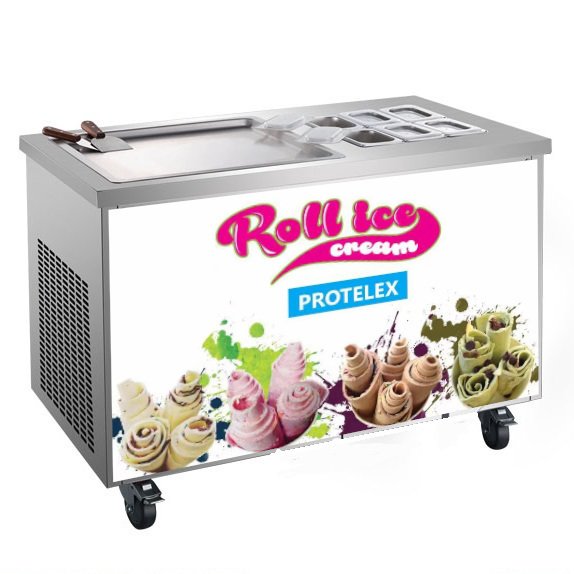 Ice rolls machine with 6 refrigerated GN