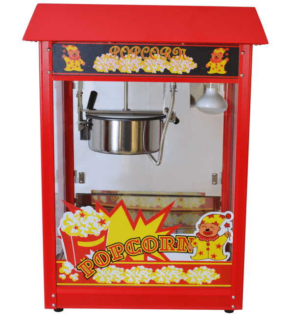 Popcorn machine red 1600W 5kg/h