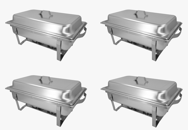4 Chafing dishes foldable 4xGN 1/1