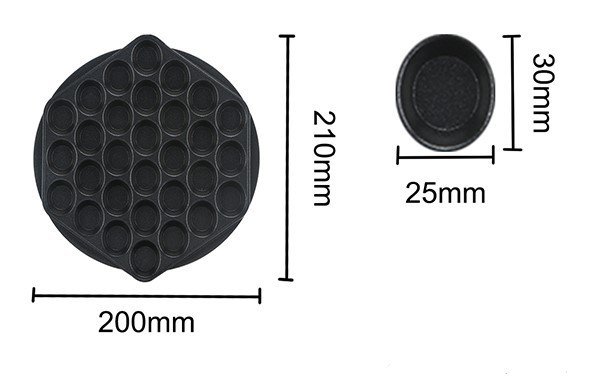 Baking plate for Bubble waffle maker