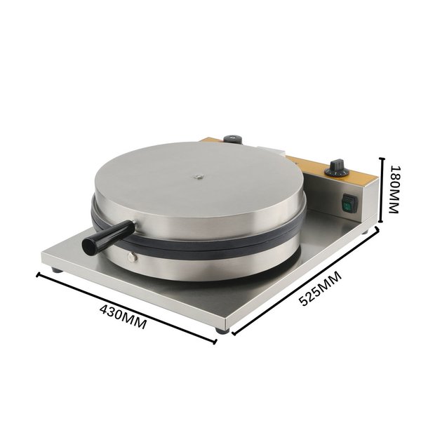 Crepe maker with foldable baking plate 40cm