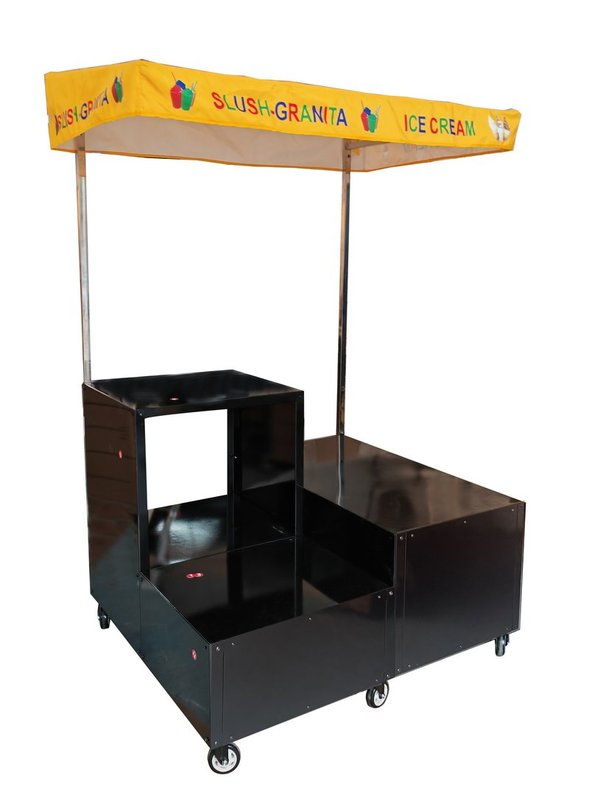 trolley for 2 slush machine 1 ice cream machine