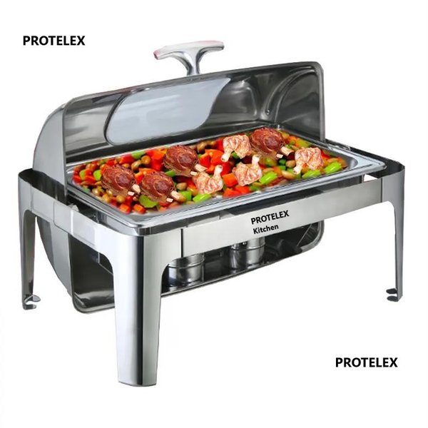 Chafing dish roll top mit Fenster 1xGN1/1